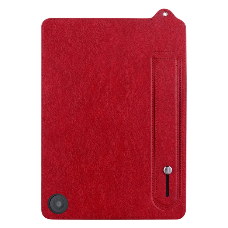 For Amazon Kindle Fire HD10 / HD10 Plus TPU Leather Back Tablet Case with Wristband
