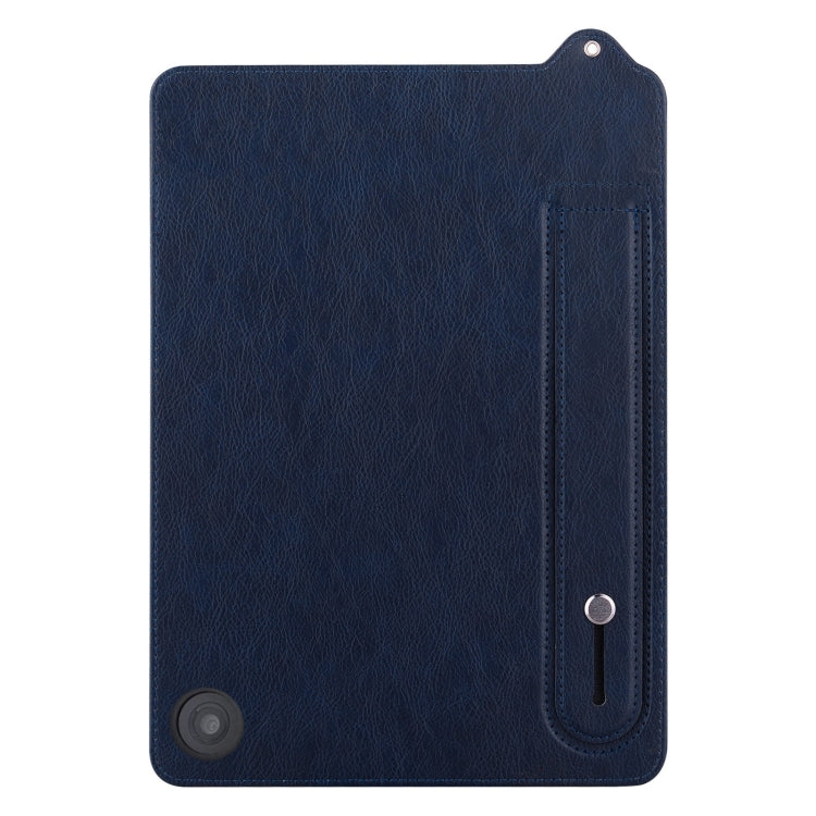 For Amazon Kindle Fire HD10 / HD10 Plus TPU Leather Back Tablet Case with Wristband