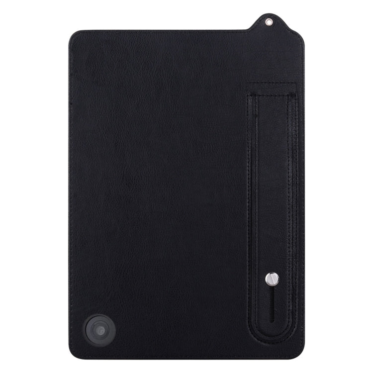 For Amazon Kindle Fire HD10 / HD10 Plus TPU Leather Back Tablet Case with Wristband