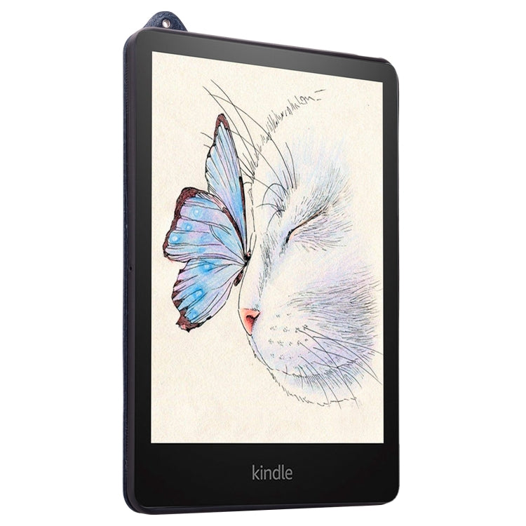For Amazon Kindle Paperwhite 12th 2024 TPU Leather Back Tablet Case with Wristband