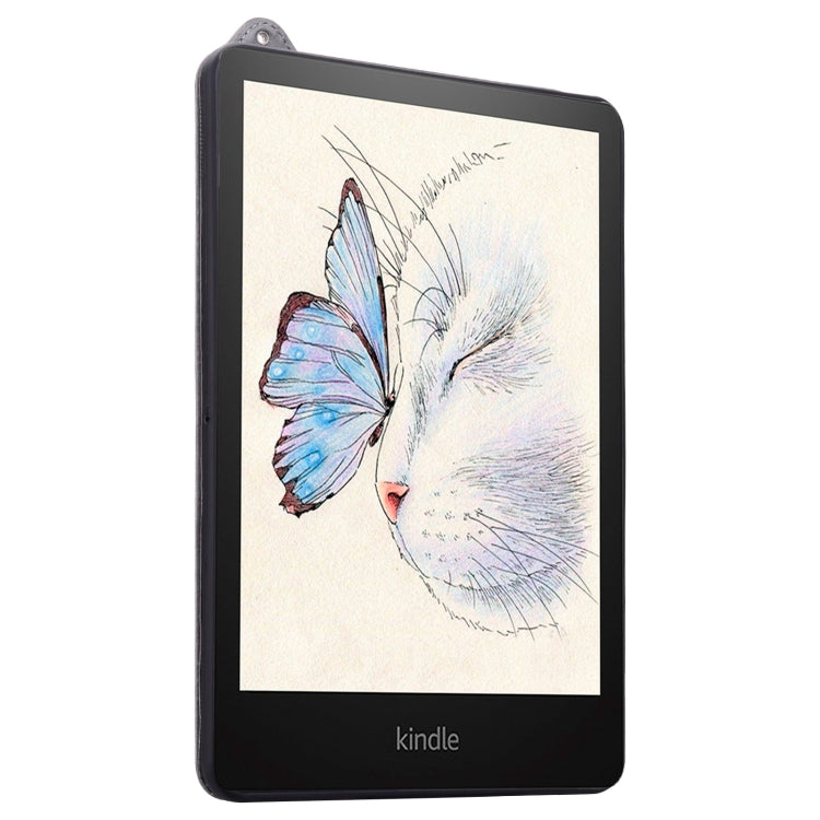 For Amazon Kindle Paperwhite 5 11th TPU Leather Back Tablet Case with Wristband