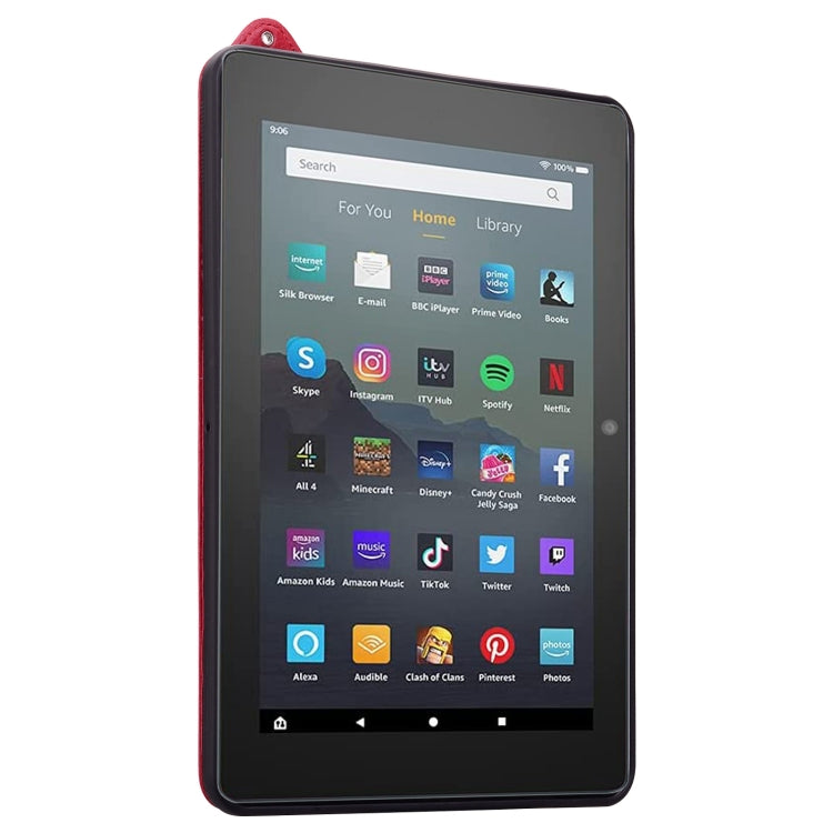 For Amazon Kindle HD8 / HD8 Plus 2024 TPU Leather Back Tablet Case with Wristband