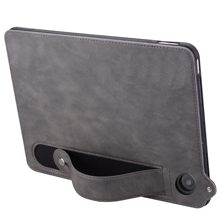 For Amazon Kindle HD8 / HD8 Plus 2024 TPU Leather Back Tablet Case with Wristband