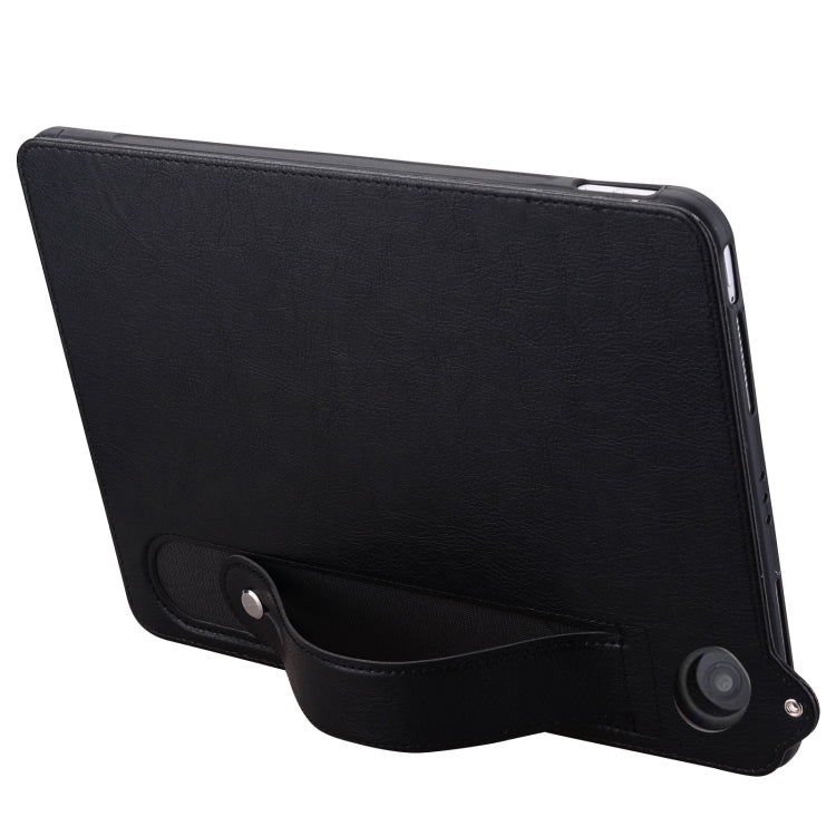 For Amazon Kindle HD8 / HD8 Plus 2024 TPU Leather Back Tablet Case with Wristband