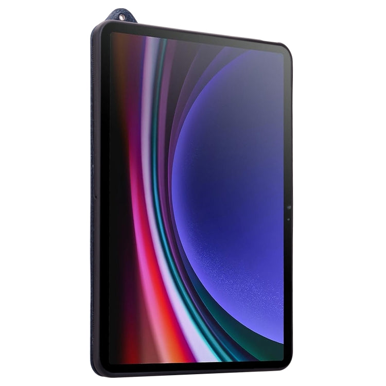 For Samsung Galaxy Tab S10+ / S9+ / S8+ TPU Leather Back Tablet Case with Wristband