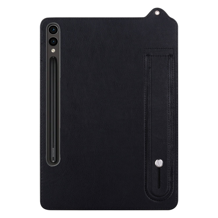 For Samsung Galaxy Tab S10+ / S9+ / S8+ TPU Leather Back Tablet Case with Wristband