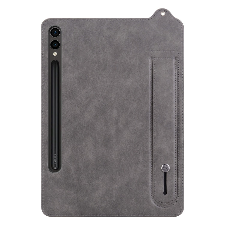 For Samsung Galaxy Tab S10 Ultra/ S11 Ultra TPU Leather Back Tablet Case with Wristband