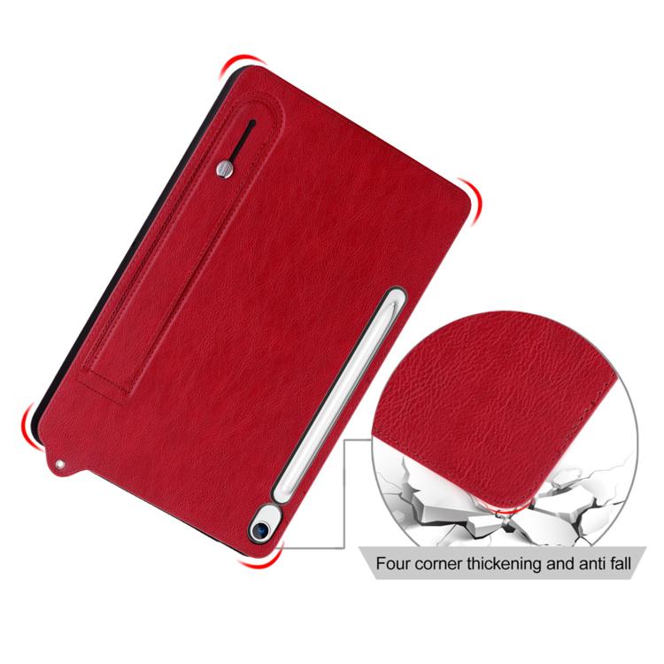 For Samsung Galaxy Tab S10 Lite / S10 FE TPU Leather Back Tablet Case with Wristband