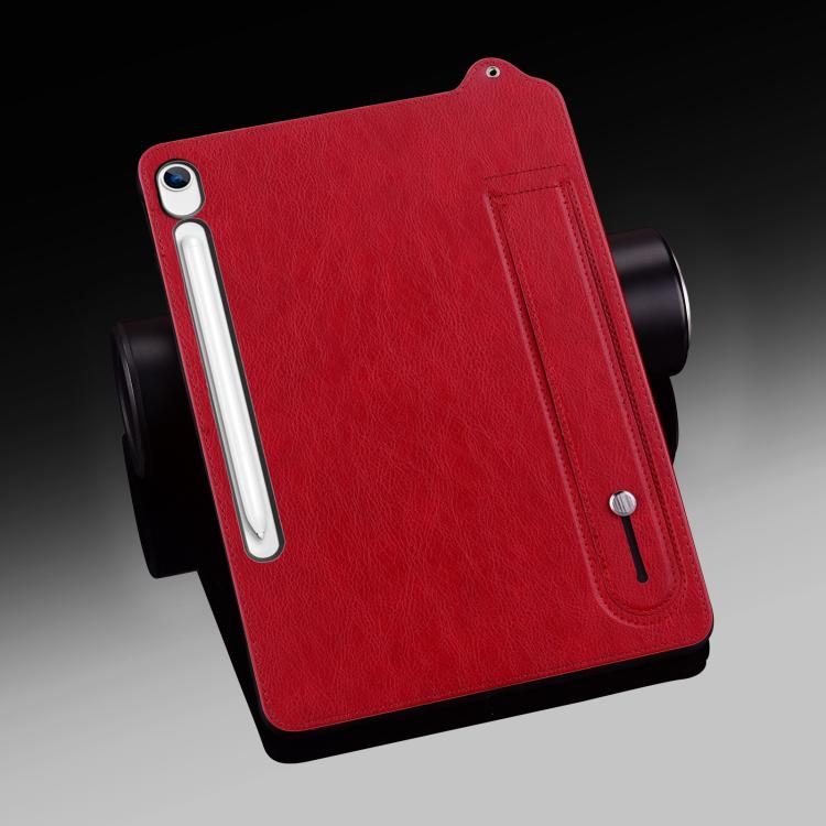 For Samsung Galaxy Tab S10 Lite / S10 FE TPU Leather Back Tablet Case with Wristband