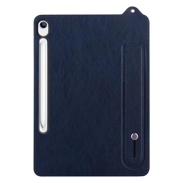 For Samsung Galaxy Tab S10 Lite / S10 FE TPU Leather Back Tablet Case with Wristband