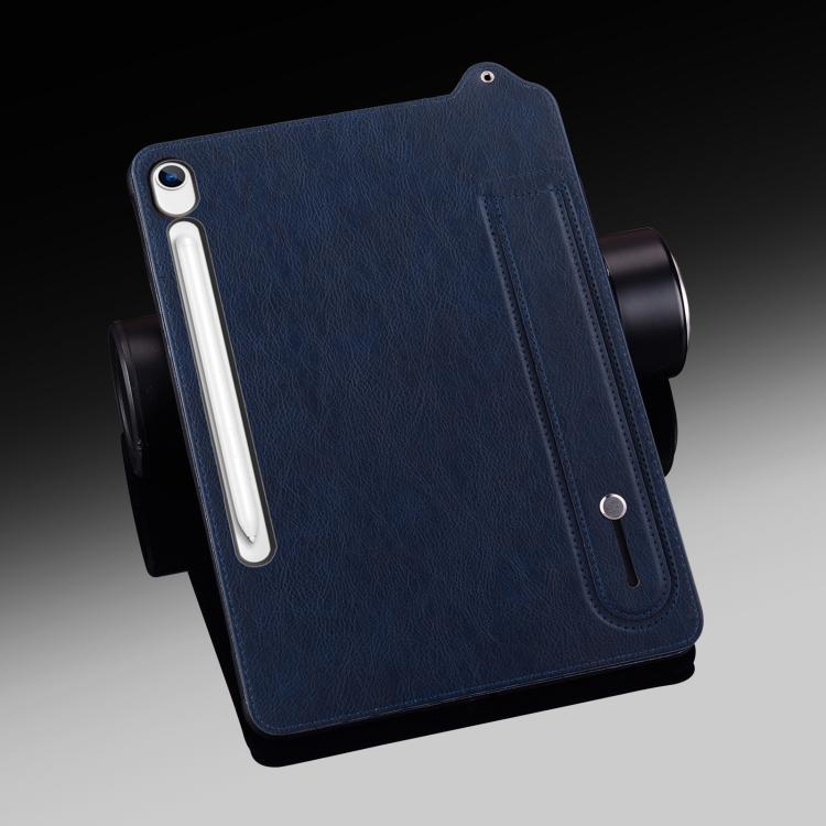 For Samsung Galaxy Tab S10 Lite / S10 FE TPU Leather Back Tablet Case with Wristband