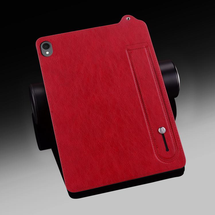 For Samsung Galaxy Tab S11 TPU Leather Back Tablet Case with Wristband