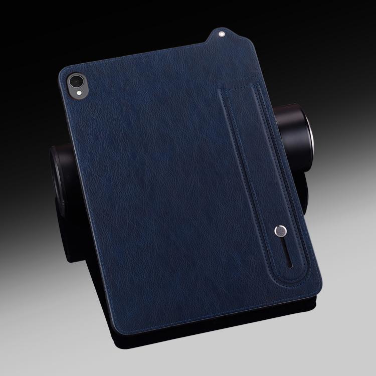 For Samsung Galaxy Tab S11 TPU Leather Back Tablet Case with Wristband
