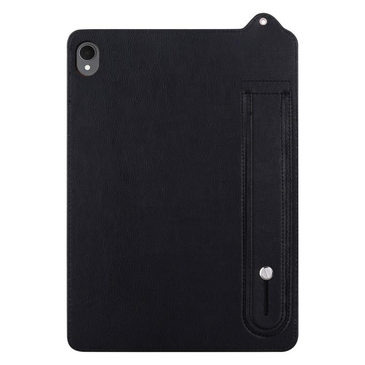 For Samsung Galaxy Tab S11 TPU Leather Back Tablet Case with Wristband