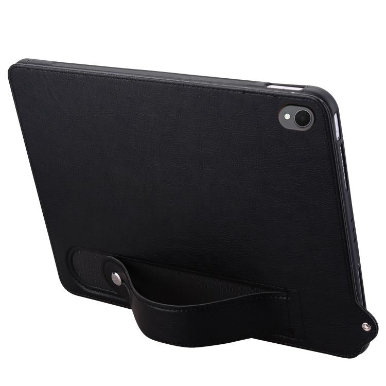 For Samsung Galaxy Tab S11 TPU Leather Back Tablet Case with Wristband