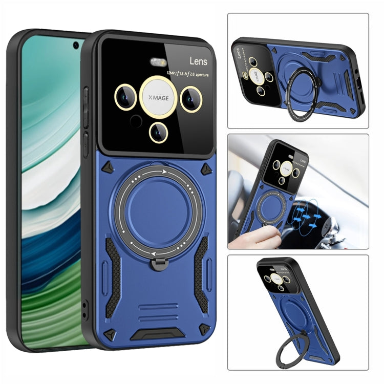 For Huawei Mate 60 Pro / 60 Pro+ Large Window MagSafe Holder Phone Case