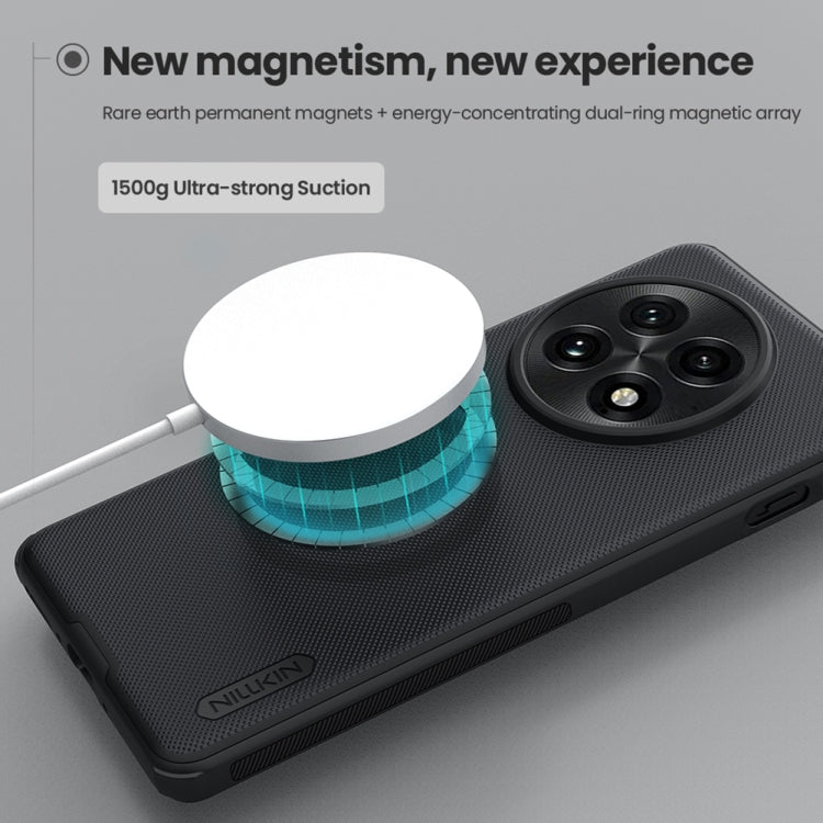 For OnePlus 13 NILLKIN Frosted Shield Pro Magnetic Magsafe Phone Case - Black