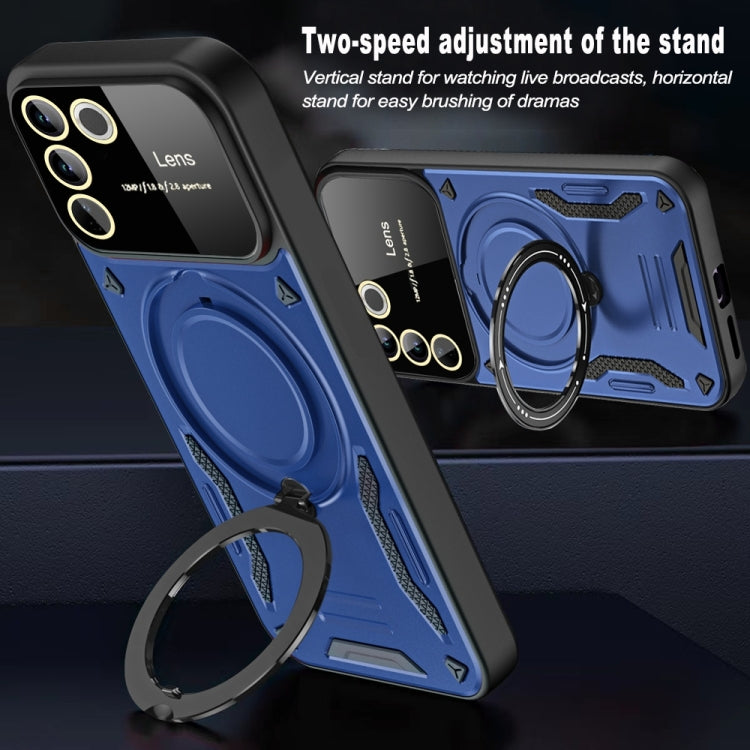 For vivo V27 / V27 Pro Global Large Window MagSafe Holder Phone Case
