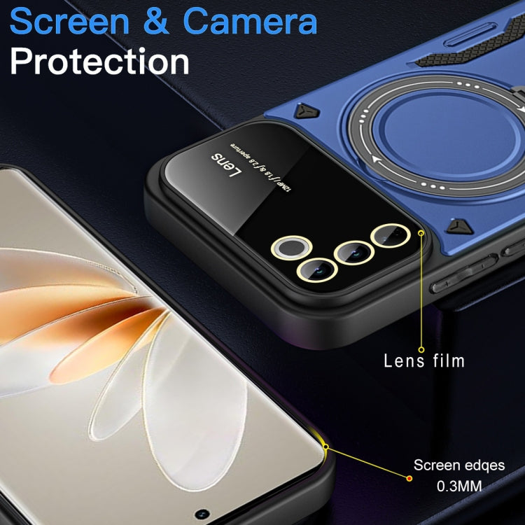 For vivo V27 / V27 Pro Global Large Window MagSafe Holder Phone Case
