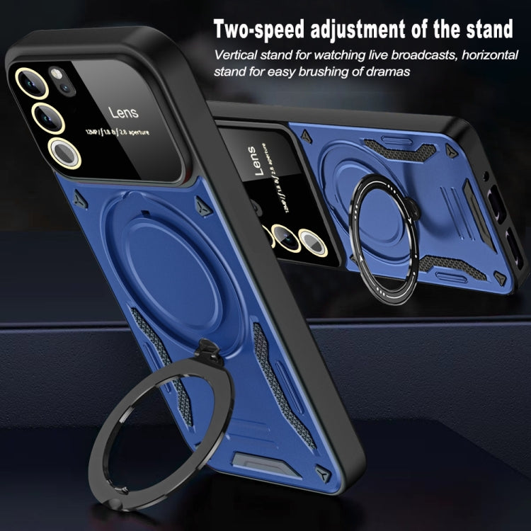 For vivo V29 Large Window MagSafe Holder Phone Case