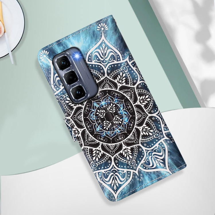 For Infinix Hot 50 Pro+ 4G Colored Drawing Pattern Plain Weave Leather Phone Case