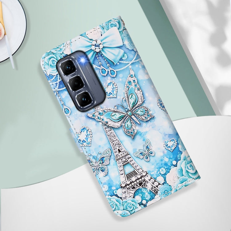 For Infinix Hot 50 Pro+ 4G Colored Drawing Pattern Plain Weave Leather Phone Case