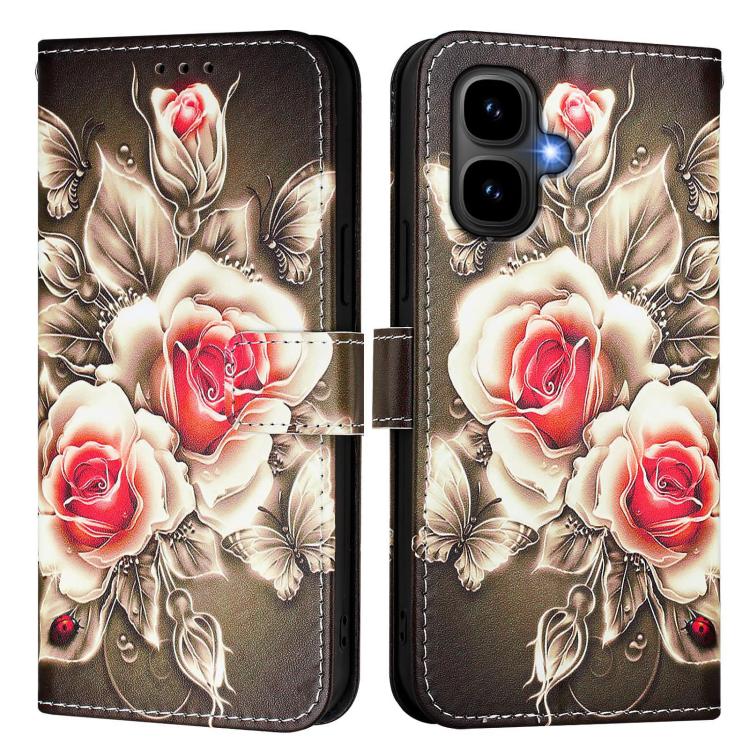 For Infinix Smart 10 4G Colored Drawing Pattern Plain Weave Leather Phone Case