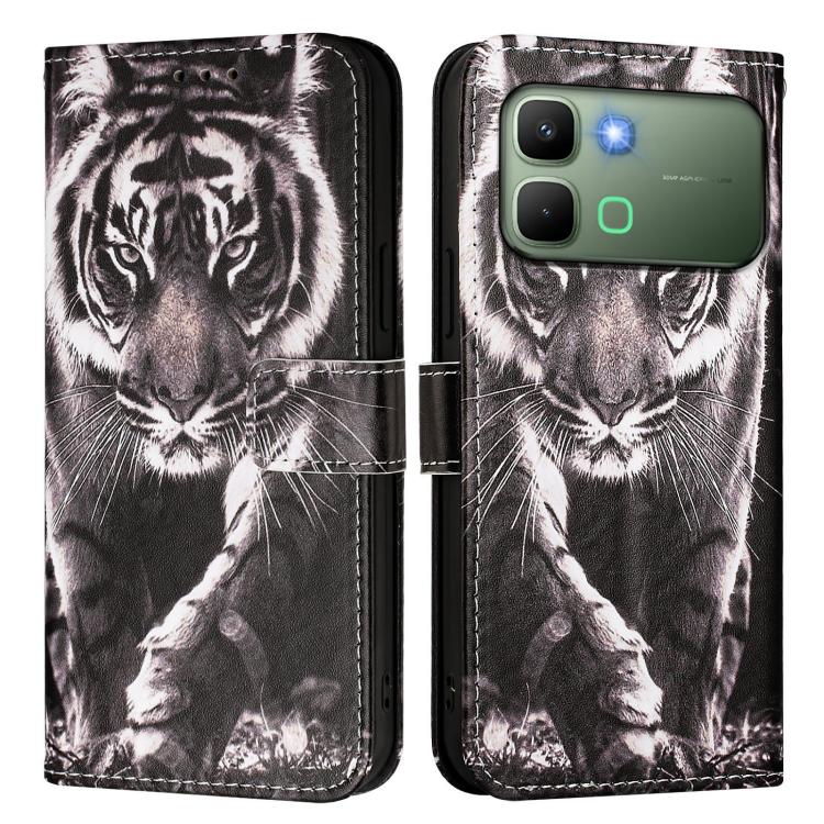 For Infinix Note Edge 5G Colored Drawing Pattern Plain Weave Leather Phone Case
