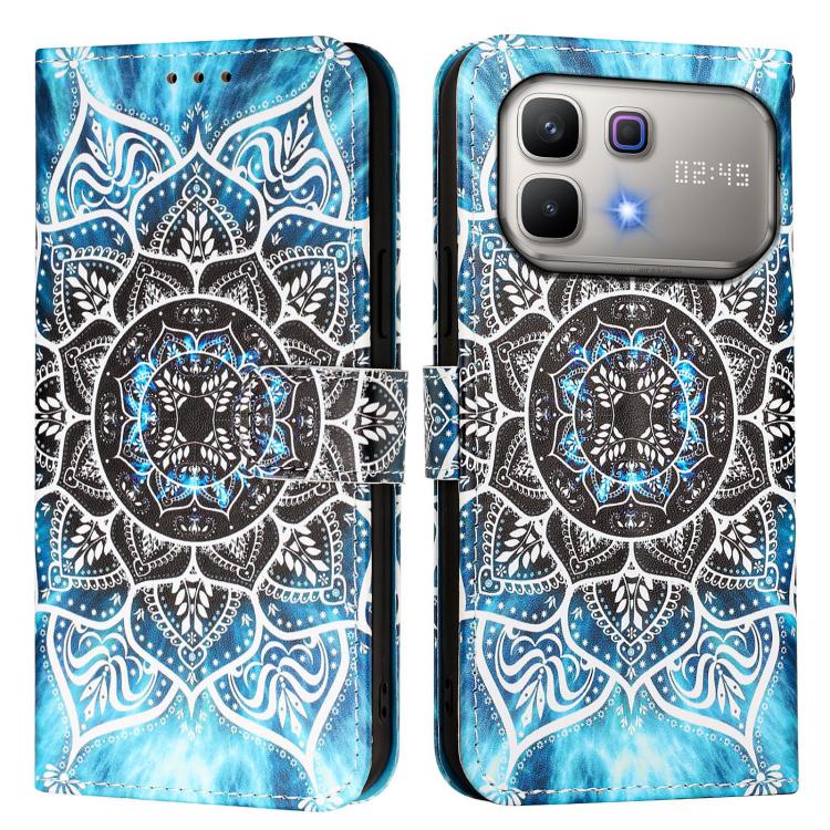 For Infinix Note 60 / 60 Pro 5G Colored Drawing Pattern Plain Weave Leather Phone Case