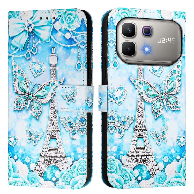 For Infinix Note 60 / 60 Pro 5G Colored Drawing Pattern Plain Weave Leather Phone Case