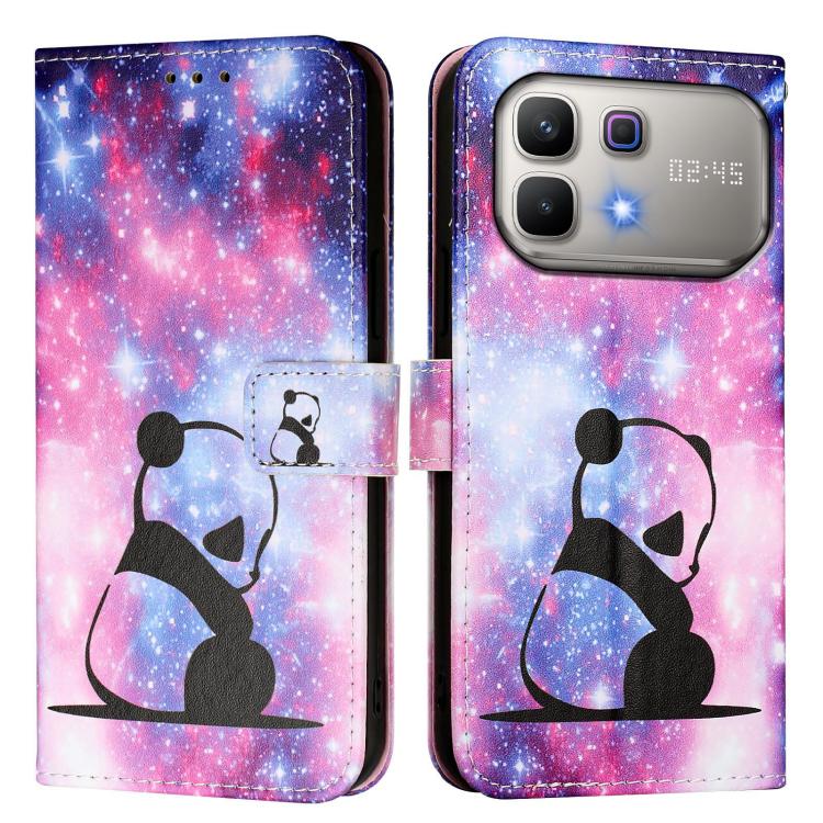 For Infinix Note 60 / 60 Pro 5G Colored Drawing Pattern Plain Weave Leather Phone Case