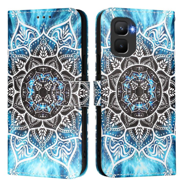 For Infinix GT 50 Pro 5G Colored Drawing Pattern Plain Weave Leather Phone Case