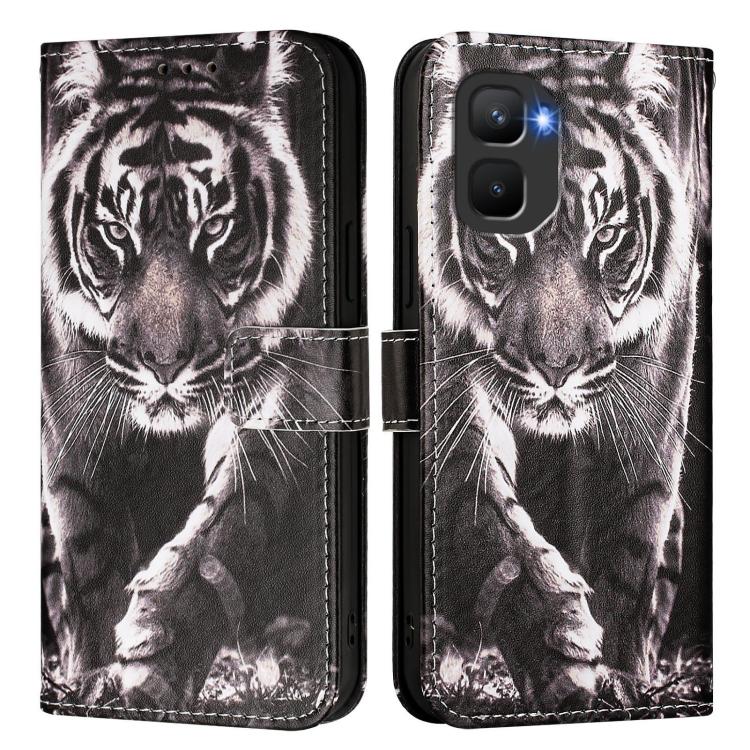 For Infinix GT 50 Pro 5G Colored Drawing Pattern Plain Weave Leather Phone Case
