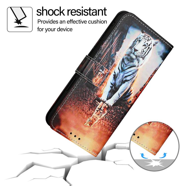 For Infinix GT 50 Pro 5G Colored Drawing Pattern Plain Weave Leather Phone Case