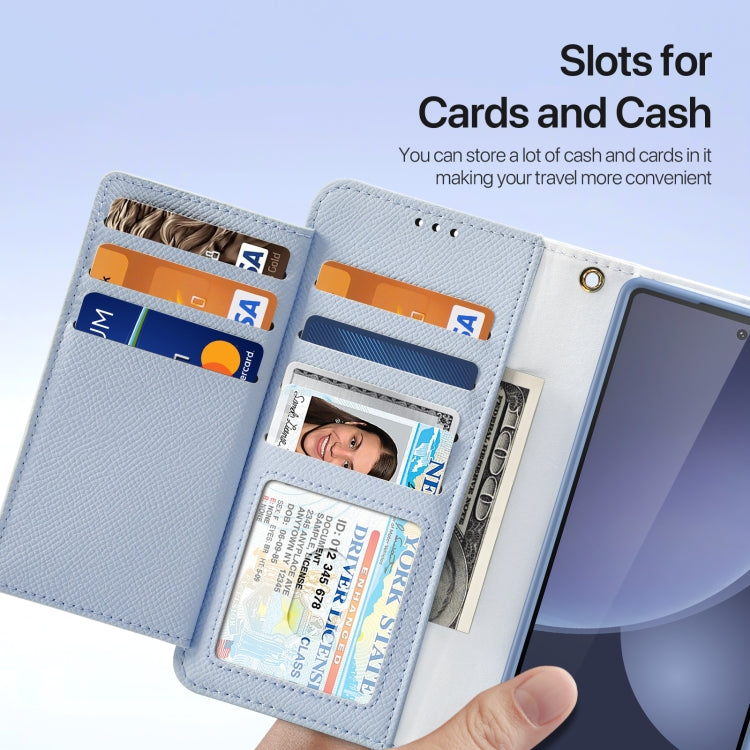 For Samsung Galaxy S25 Ultra 5G DUX DUCIS Lawa Series 2 in 1 Wallet Zipper Detachable MagSafe Phone Case with Lanyard