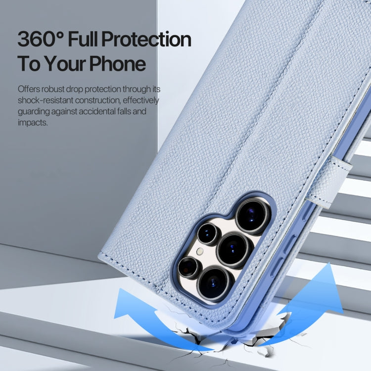 For Samsung Galaxy S25 Ultra 5G DUX DUCIS Lawa Series 2 in 1 Wallet Zipper Detachable MagSafe Phone Case with Lanyard