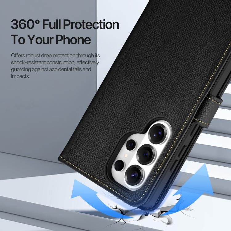 For Samsung Galaxy S26 Ultra 5G DUX DUCIS Lawa Series 2 in 1 Wallet Zipper Detachable MagSafe Phone Case with Lanyard