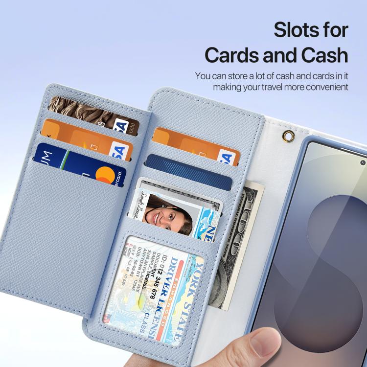 For Samsung Galaxy S26 Ultra 5G DUX DUCIS Lawa Series 2 in 1 Wallet Zipper Detachable MagSafe Phone Case with Lanyard