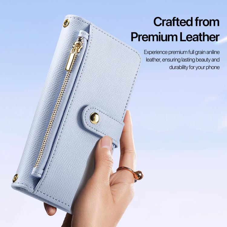For Samsung Galaxy S26 5G DUX DUCIS Lawa Series 2 in 1 Wallet Zipper Detachable MagSafe Phone Case with Lanyard