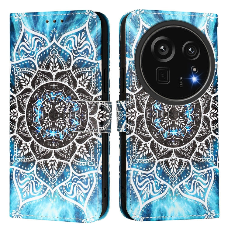 For Sharp Aquos R9 Pro SH-54E Colored Drawing Pattern Plain Weave Leather Phone Case