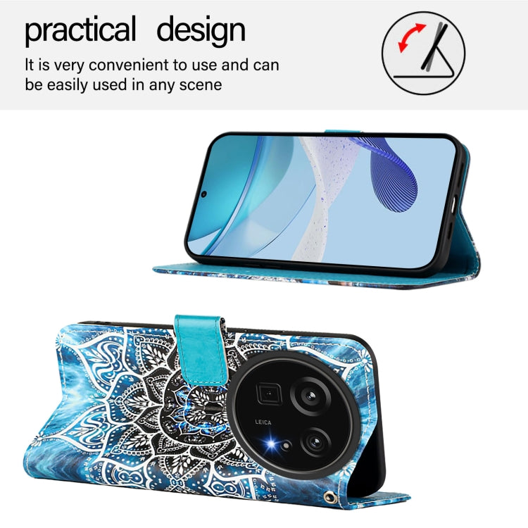 For Sharp Aquos R9 Pro SH-54E Colored Drawing Pattern Plain Weave Leather Phone Case