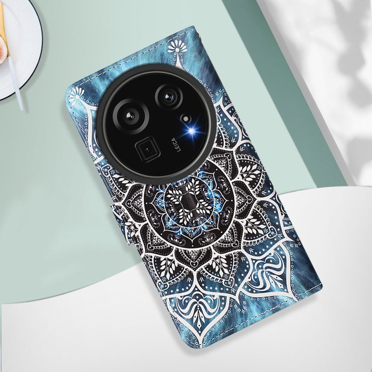 For Sharp Aquos R9 Pro SH-54E Colored Drawing Pattern Plain Weave Leather Phone Case