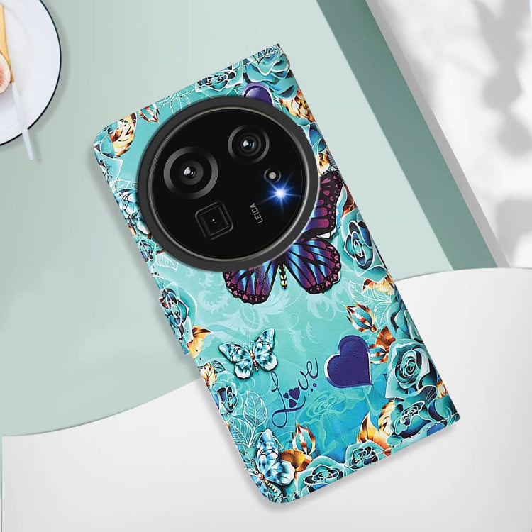 For Sharp Aquos R9 Pro SH-54E Colored Drawing Pattern Plain Weave Leather Phone Case