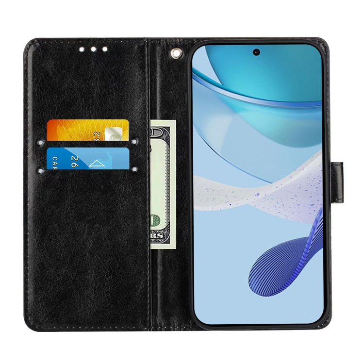 For Sharp Aquos Sense9 Plus Colored Drawing Pattern Plain Weave Leather Phone Case