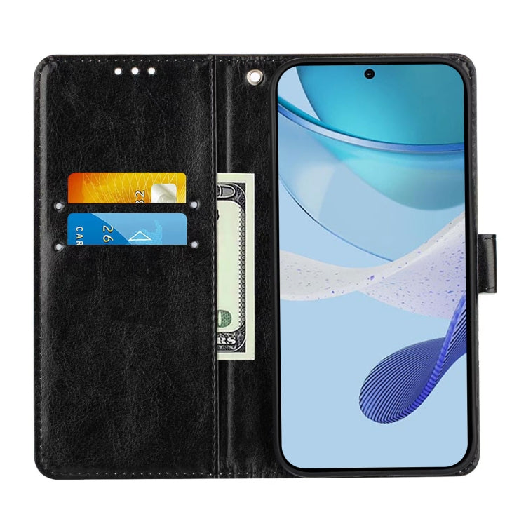 For Sharp Aquos Sense9 Plus Colored Drawing Pattern Plain Weave Leather Phone Case