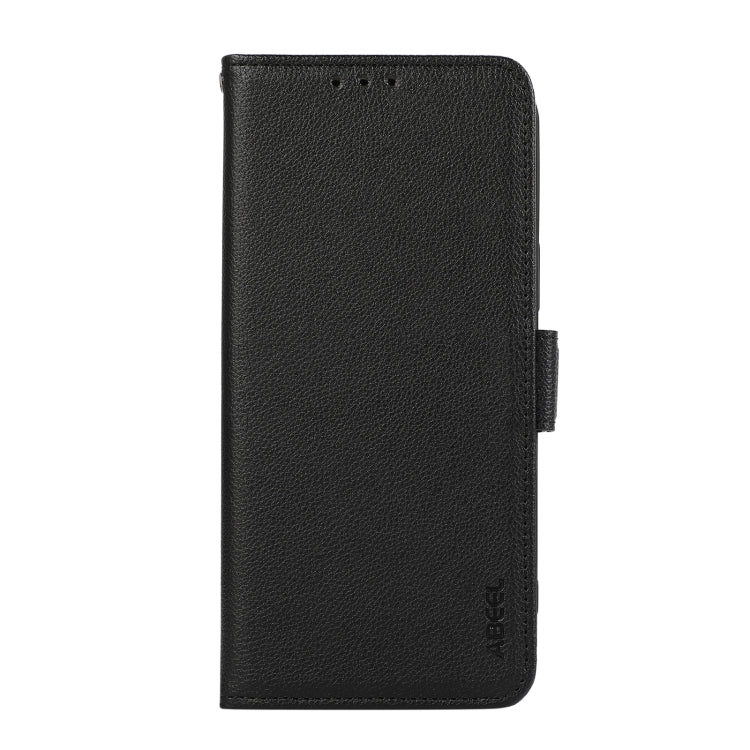 For OnePlus 13 ABEEL Side-Magnetic Litchi Pattern Leather RFID Phone Case