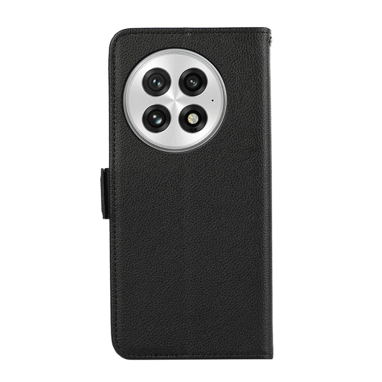 For OnePlus 13 ABEEL Side-Magnetic Litchi Pattern Leather RFID Phone Case