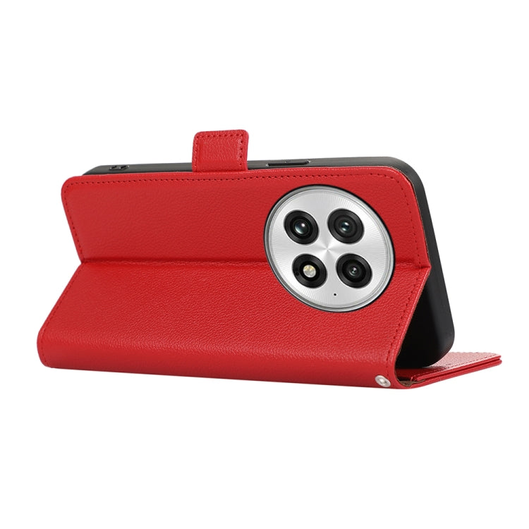 For OnePlus 13 ABEEL Side-Magnetic Litchi Pattern Leather RFID Phone Case