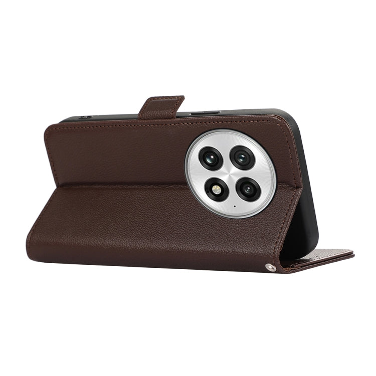 For OnePlus 13 ABEEL Side-Magnetic Litchi Pattern Leather RFID Phone Case
