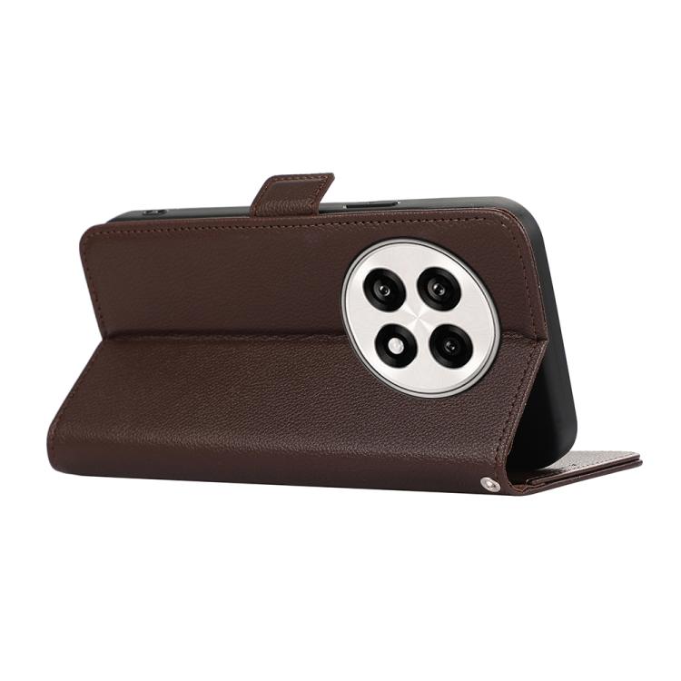 For OnePlus Ace 5 Pro / Ace 5 ABEEL Side-Magnetic Litchi Pattern Leather RFID Phone Case